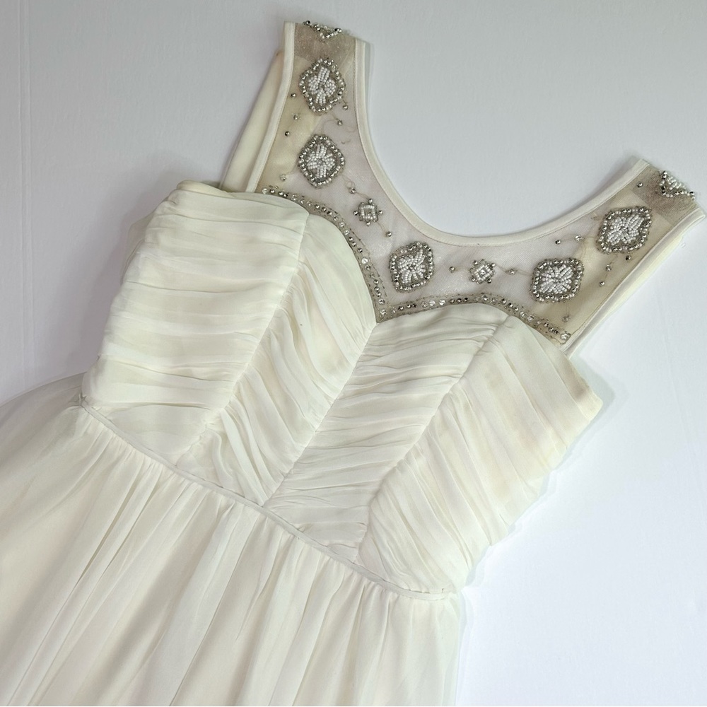 Nordstrom White Embellished Chiffon Dress (Way-In Clothing Co.)
